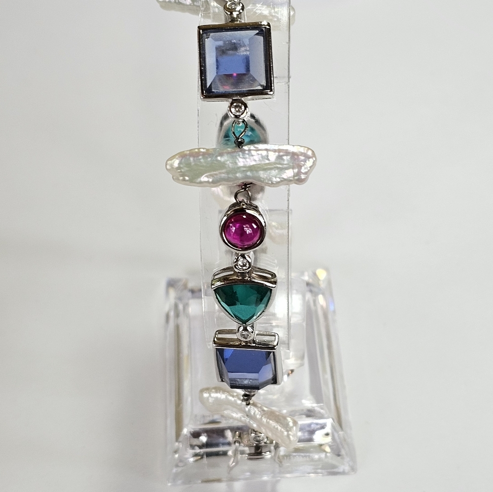 Genuine Ross Simons Bracelet in Sterling Silver. - Picture 2 of 7